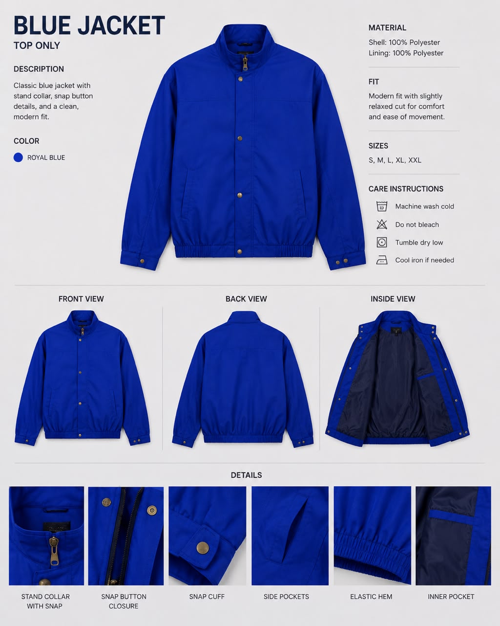 Blue Jacket — Product Catalog